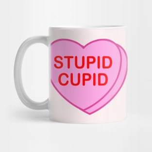 Conversation heart: Stupid Cupid Mug